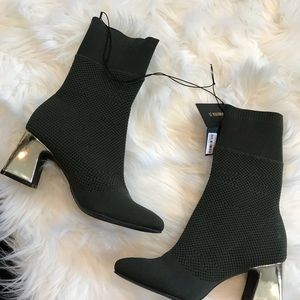 Green sock boots